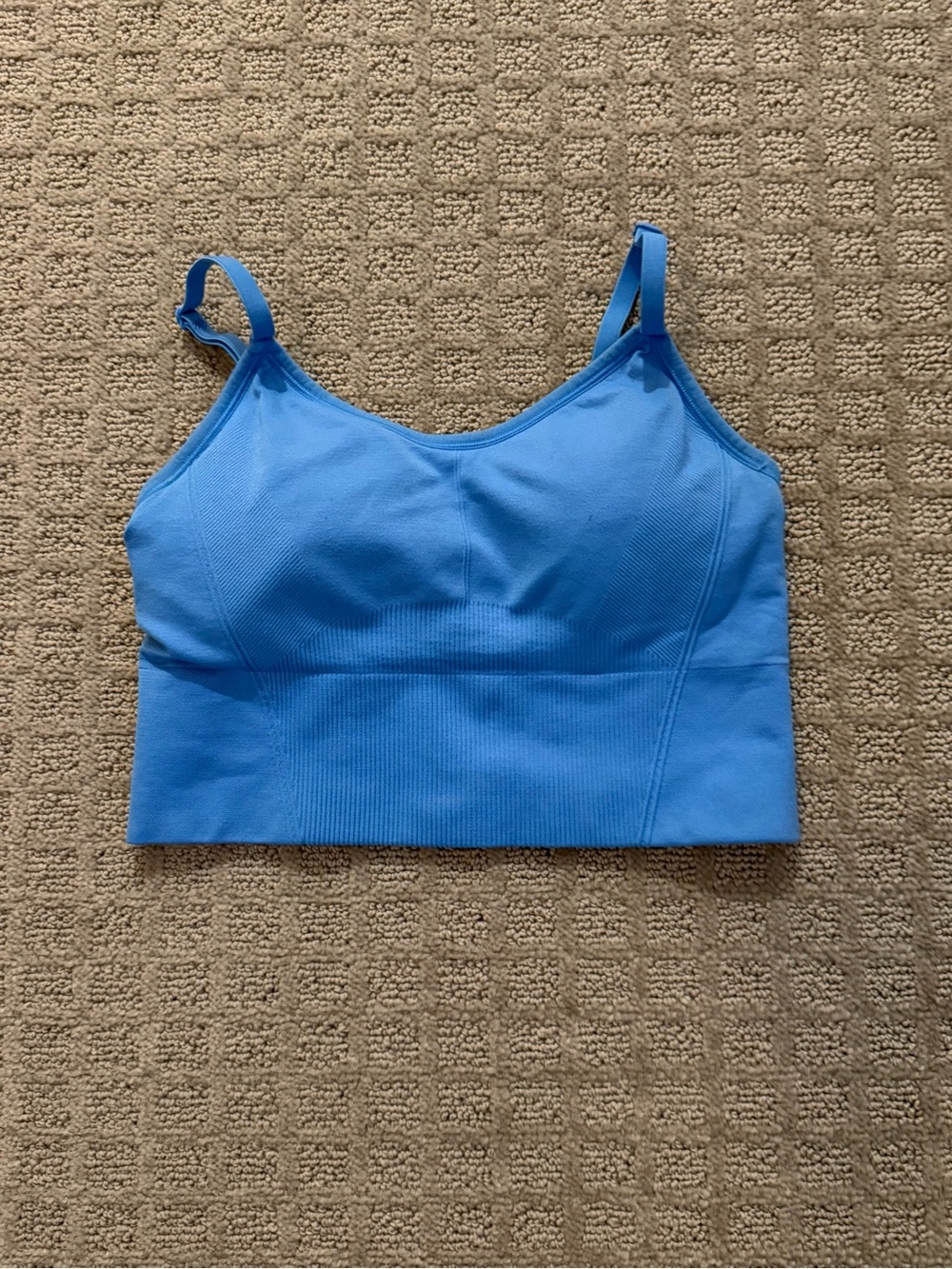all in motion Bright Blue Seamless Longline Sports Bralette